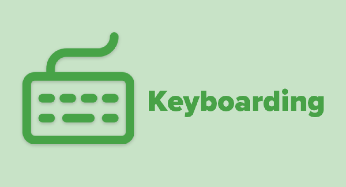 Symbol of a keyboard